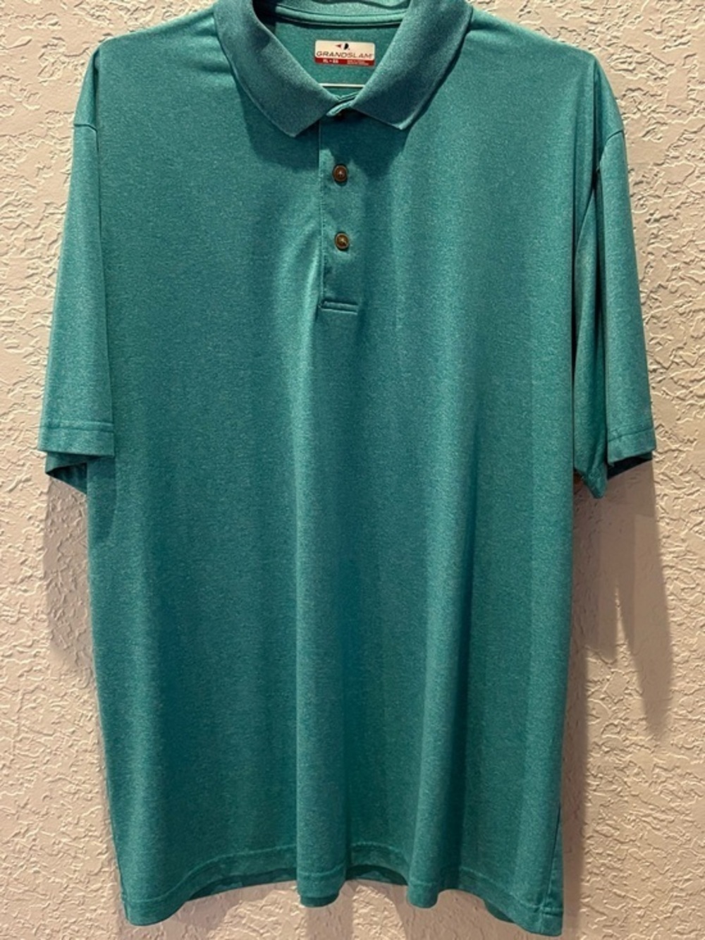 Grand Slam Men's Teal Polo Shirt - Short Sleeve Performance